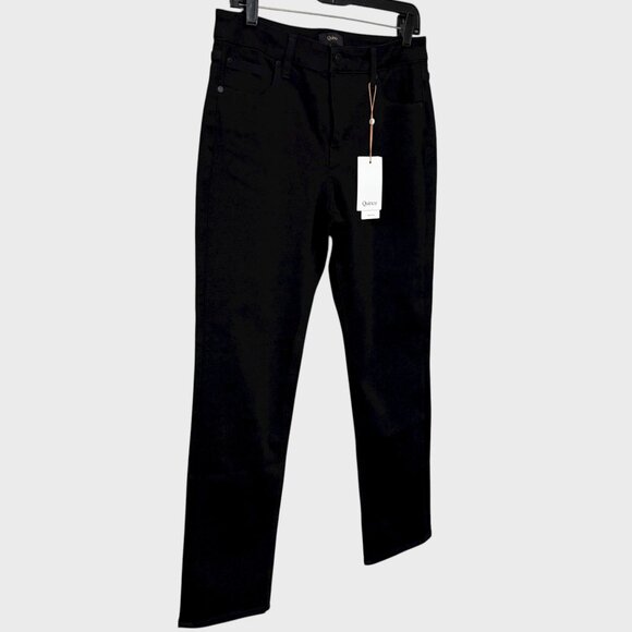 Quince Bella Stretch Straight Denim Jeans Black Women's 30 Organic Cotton New - Picture 3 of 14